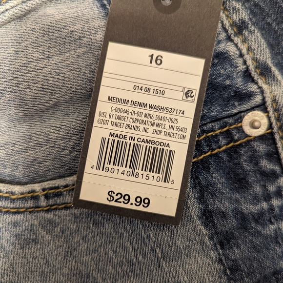 💥5 for 25 💥 ⚡NWT⚡Mossimo jeans 👖 size 16 - Picture 12 of 12